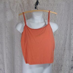 Camisole Top with Built in Bra Coral NWOT